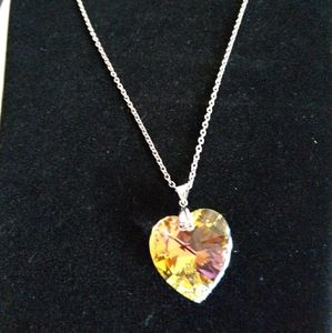Original Swarovski heart shaped necklace